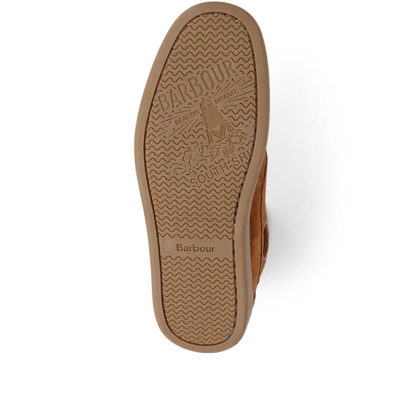 Jones Bootmaker Outlet Armada Calf Leather Boat Shoes - Cognac Suede