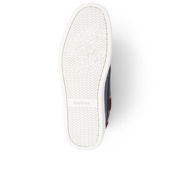 Jones Bootmaker Outlet Armada Calf Leather Boat Shoes - Navy-Brown