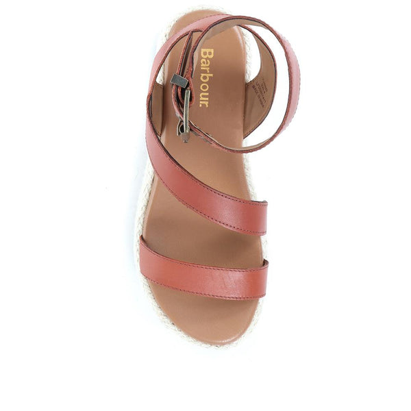 Jones Bootmaker Outlet Astley Leather Platform Sandals - Tan
