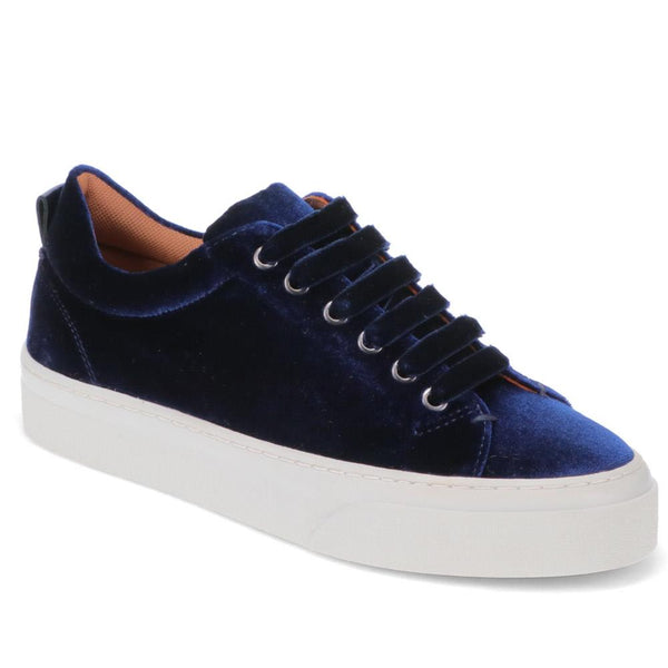jones bootmaker Outlet Azura Casual Velvet Trainers - Navy
