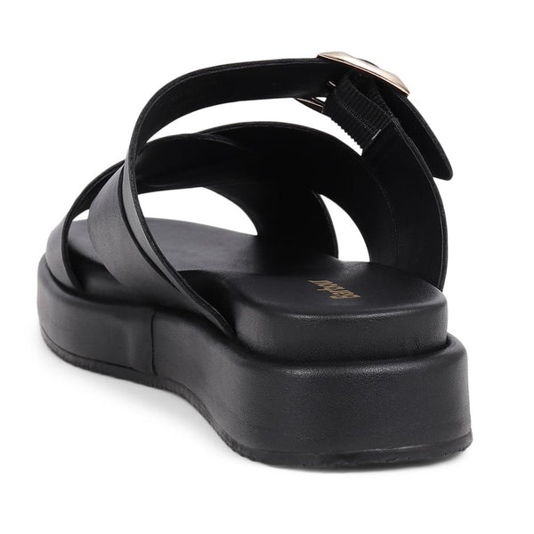 Jones Bootmaker Outlet Barbour Annalise Leather Mule Sandals - Black