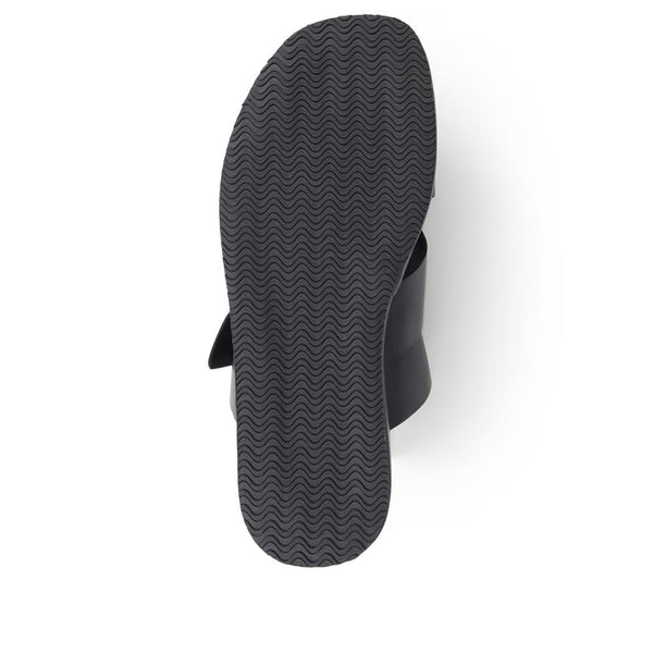 Jones Bootmaker Outlet Barbour Annalise Leather Mule Sandals - Black