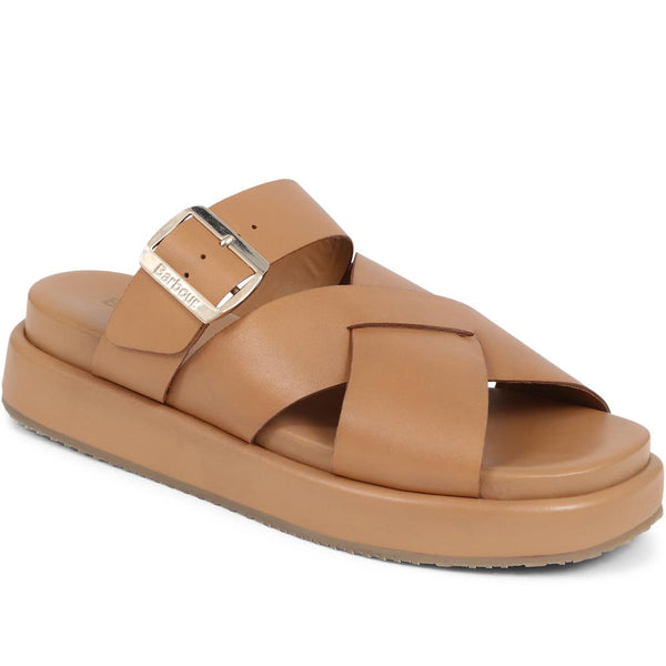 jones bootmaker Outlet Barbour Annalise Leather Mule Sandals - Tan