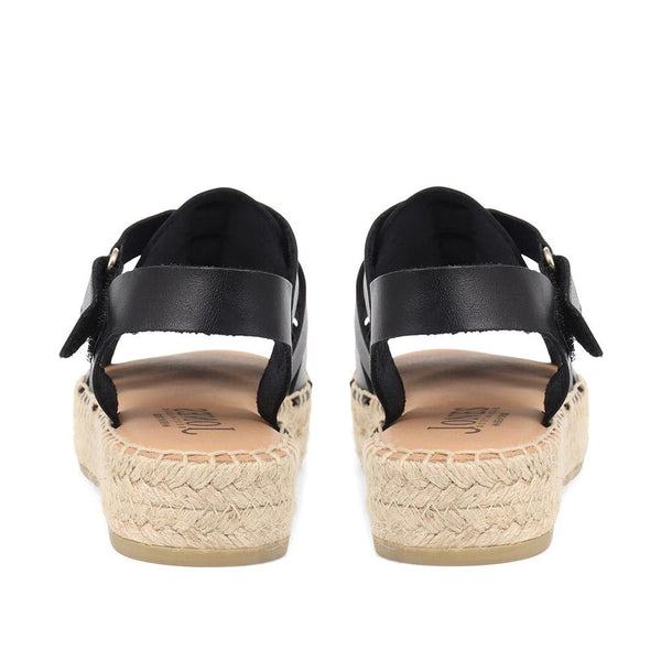 Jones Bootmaker Outlet Belisa Gladiator Flatform Sandals - Black