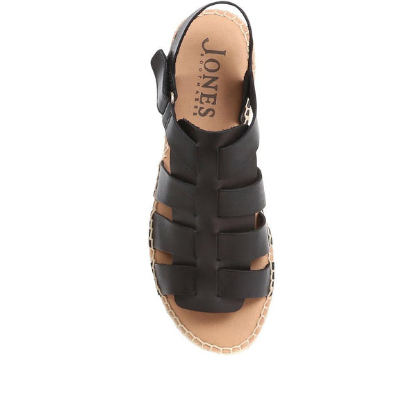 Jones Bootmaker Outlet Belisa Gladiator Flatform Sandals - Black