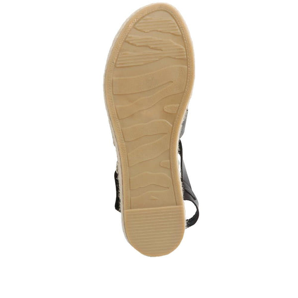 Jones Bootmaker Outlet Belisa Gladiator Flatform Sandals - Black