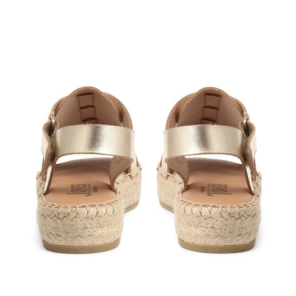 Jones Bootmaker Outlet Belisa Gladiator Flatform Sandals - Gold