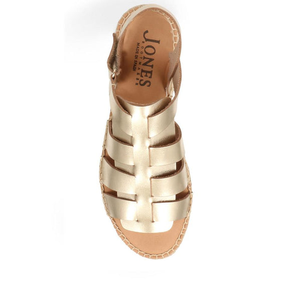 Jones Bootmaker Outlet Belisa Gladiator Flatform Sandals - Gold