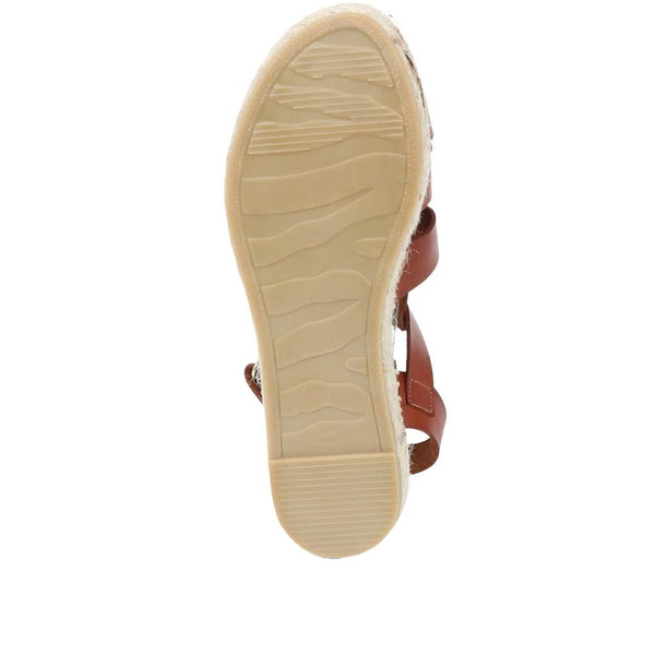 Jones Bootmaker Outlet Belisa Gladiator Flatform Sandals - Tan