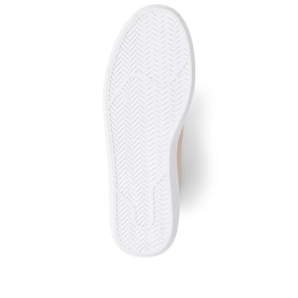 Jones Bootmaker Outlet Bernie Lace Up Trainer - Stone