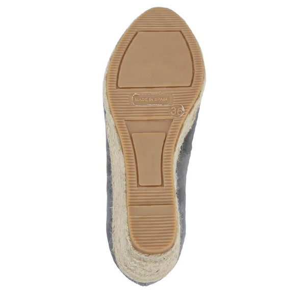 Jones Bootmaker Outlet Biaggia Tall Leather Espadrilles - Grey Suede