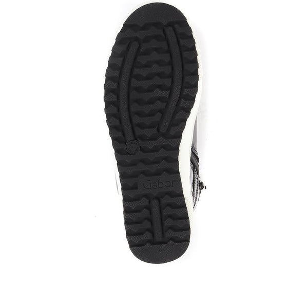 Jones Bootmaker Outlet Bulner High Top Leather Trainers - Black Patent