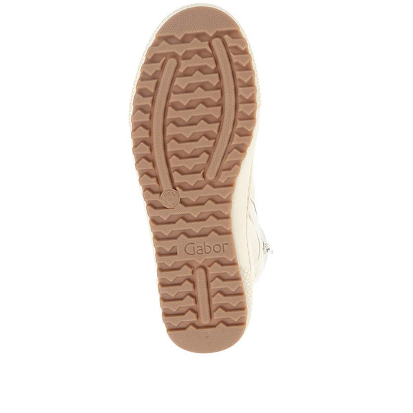 Jones Bootmaker Outlet Bulner High Top Leather Trainers - Cream