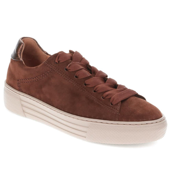 Jones Bootmaker Outlet Camrose Leather Chunky Trainers - Tan