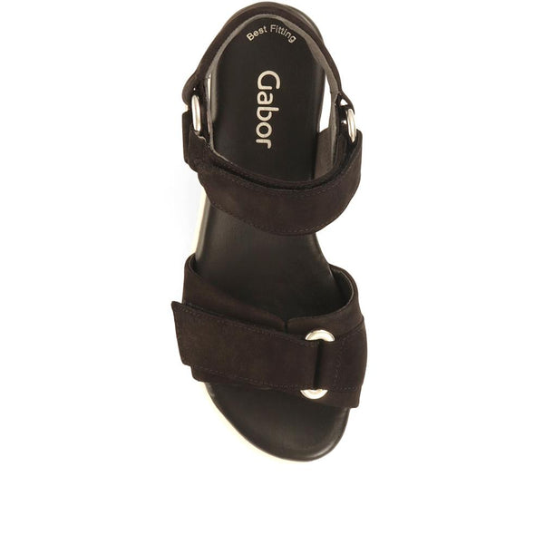 Jones Bootmaker Outlet Cape Chunky Platform Sandals - Black-White