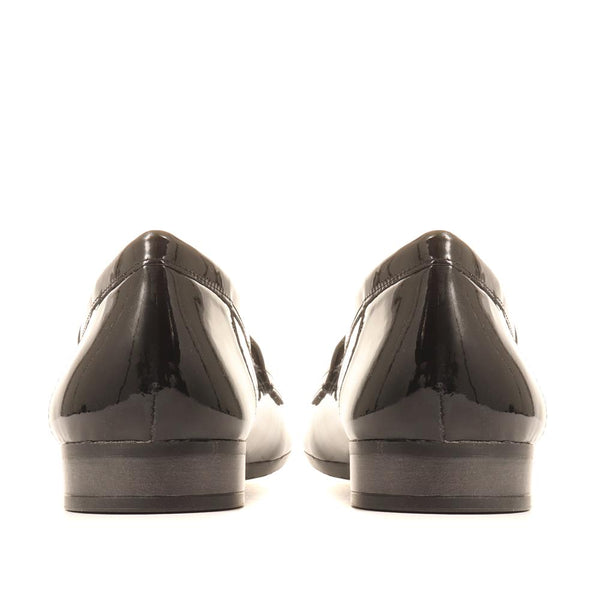 Jones Bootmaker Outlet Carmela Leather Penny Loafers - Black Patent