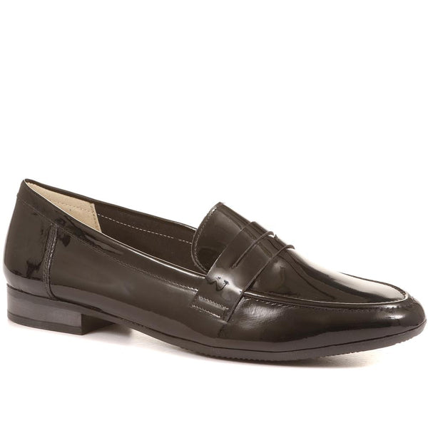 jones bootmaker Outlet Carmela Leather Penny Loafers - Black Patent