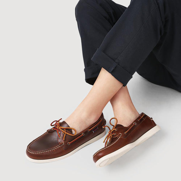 Jones Bootmaker Outlet Causal Men's Leather Moccasins - Dark Brown