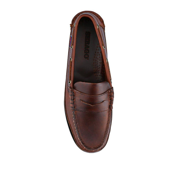 Jones Bootmaker Outlet Causal Men's Leather Moccasins - Dark Brown