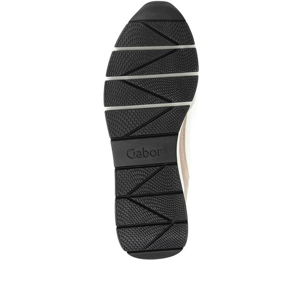 Jones Bootmaker Outlet Chepstow Leather Wedge Trainers - White Multi