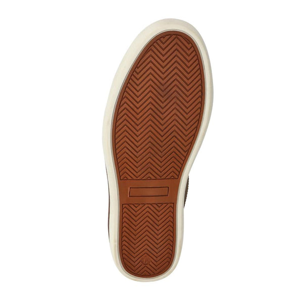 Jones Bootmaker Outlet Cushioned Leather Lace-Up Trainers - Tan