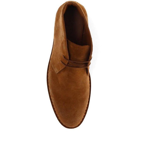 Jones Bootmaker Outlet Desert1 Leather Chukka Boots - Brown Suede