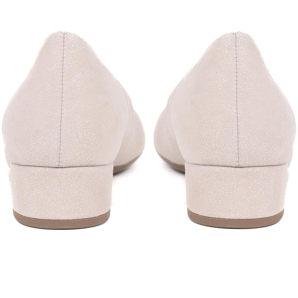 Jones Bootmaker Outlet Develop Heeled Leather Shoes - Sand