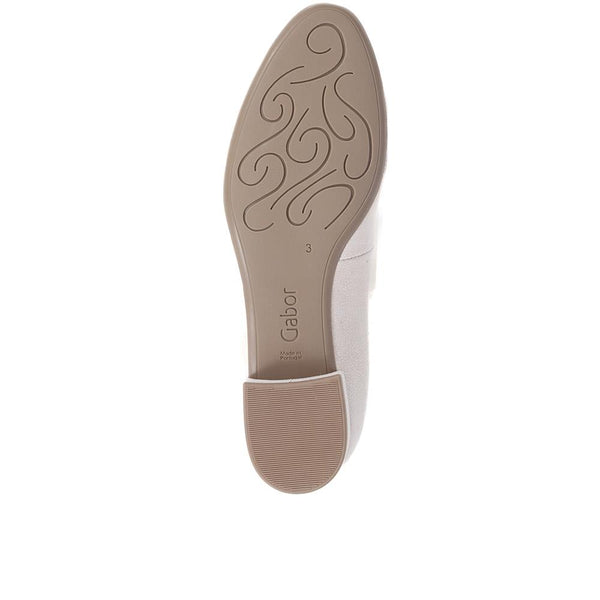 Jones Bootmaker Outlet Develop Heeled Leather Shoes - Sand