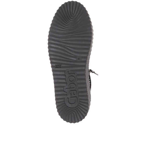 Jones Bootmaker Outlet Dolly Leather Platform Trainers - Black Patent