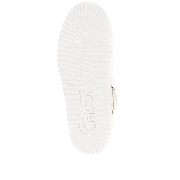 Jones Bootmaker Outlet Dolly Leather Platform Trainers - Cream