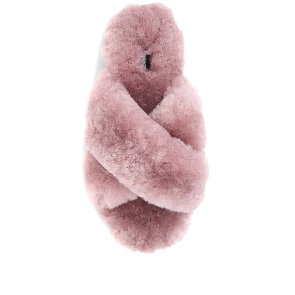 Jones Bootmaker Outlet Dory Sheepskin Slippers - Dusky Pink