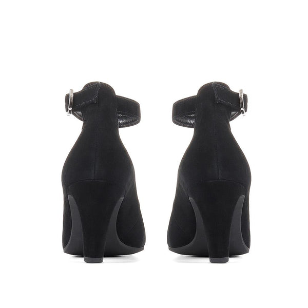 Jones Bootmaker Outlet Effie Buckle Heeled Court Shoes - Black