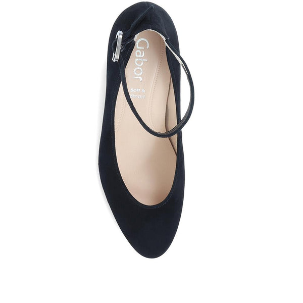 Jones Bootmaker Outlet Effie Buckle Heeled Court Shoes - Black