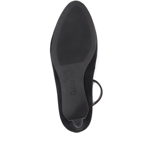 Jones Bootmaker Outlet Effie Buckle Heeled Court Shoes - Black