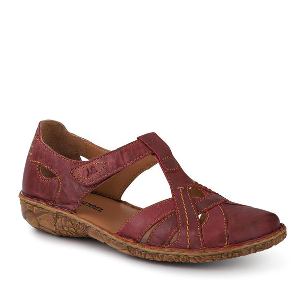 jones bootmaker Outlet Enclosed-Heel Leather Sandals - Burgundy