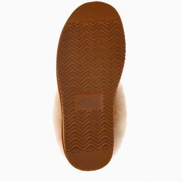 Jones Bootmaker Outlet Fabiola Faux Fur Slippers - Chestnut