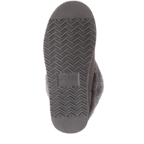 Jones Bootmaker Outlet Fabiola Faux-Fur Slippers - Grey