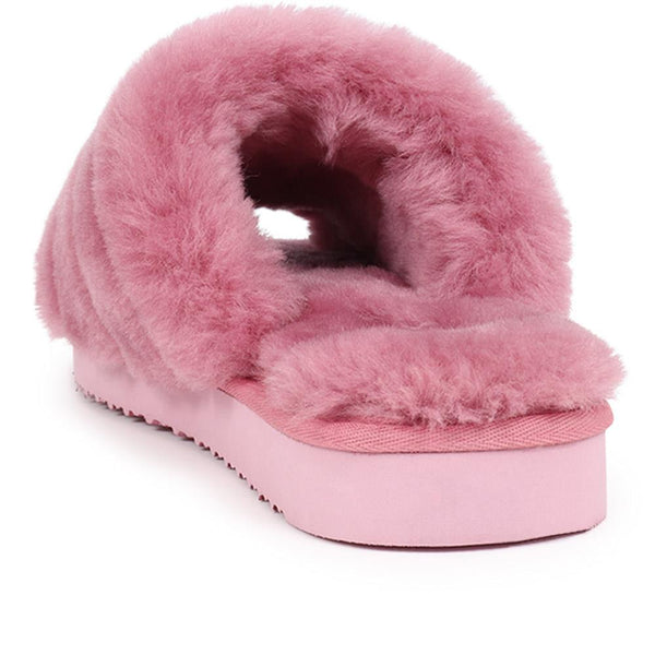 Jones Bootmaker Outlet Falonda Faux-Fur Slippers - Pink