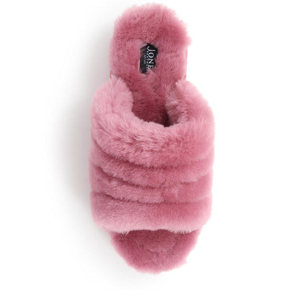 Jones Bootmaker Outlet Falonda Faux-Fur Slippers - Pink