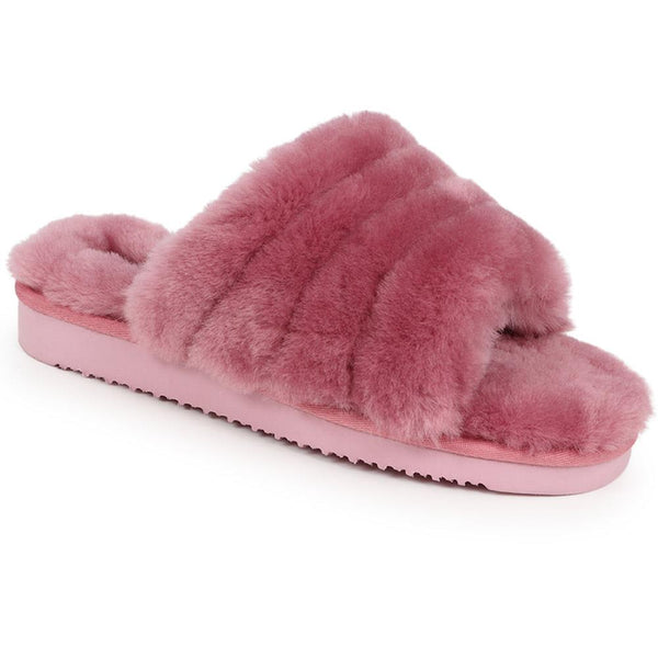 jones bootmaker Outlet Falonda Faux-Fur Slippers - Pink
