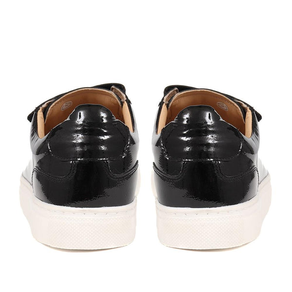 Jones Bootmaker Outlet Flavia Patent Leather Trainers - Black Patent
