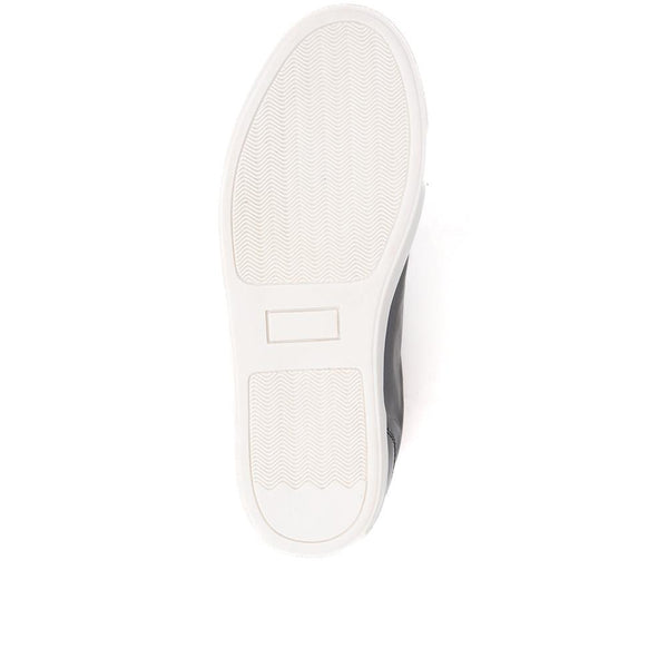 Jones Bootmaker Outlet Flavia Patent Leather Trainers - Black Patent