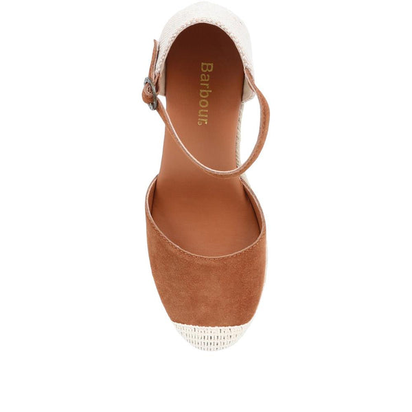 Jones Bootmaker Outlet Frances Espadrille Wedges - Cognac