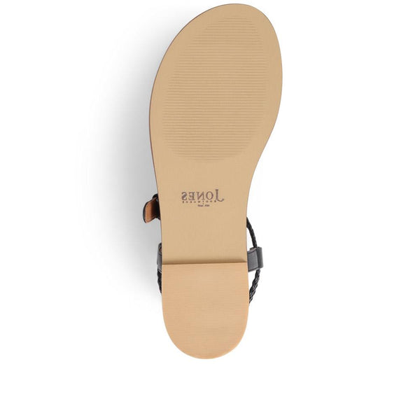 Jones Bootmaker Outlet Gabrielah Toe-Post Sandals - Black