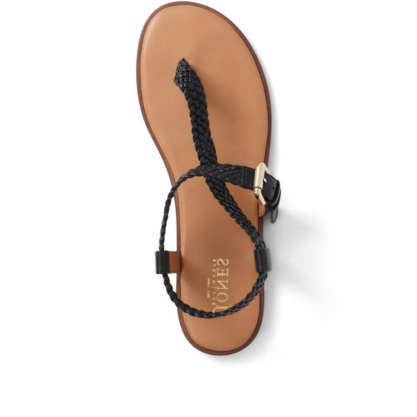 Jones Bootmaker Outlet Gabrielah Toe-Post Sandals - Black