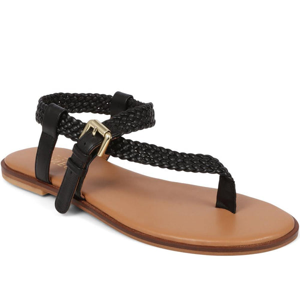 jones bootmaker Outlet Gabrielah Toe-Post Sandals - Black