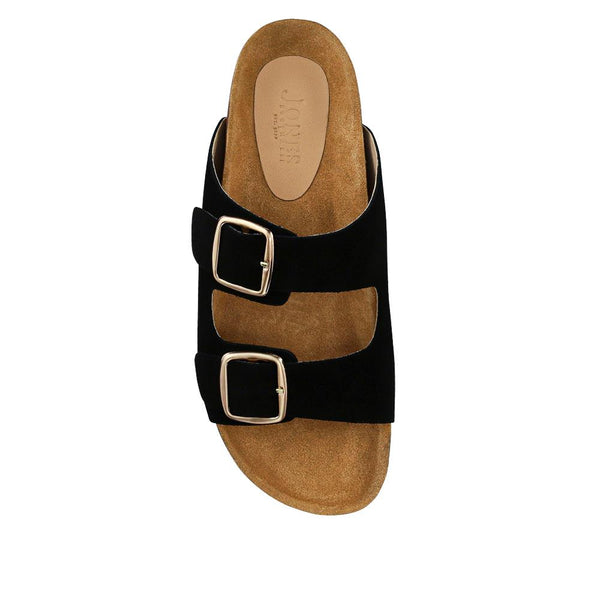 Jones Bootmaker Outlet Gabryela Leather Mule Sandals - Black