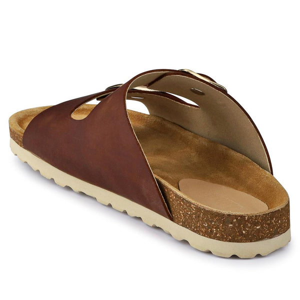Jones Bootmaker Outlet Gabryela Leather Mule Sandals - Brown