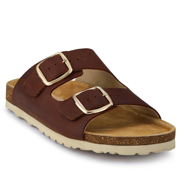 jones bootmaker Outlet Gabryela Leather Mule Sandals - Brown