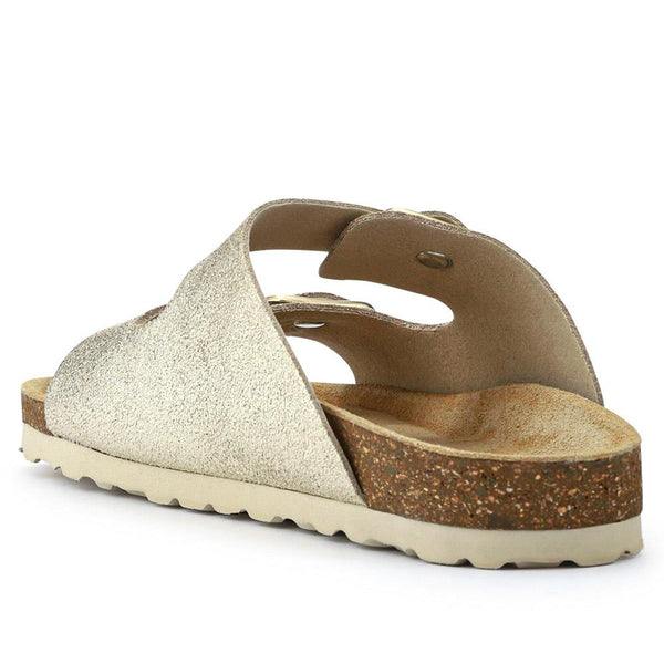 Jones Bootmaker Outlet Gabryela Leather Mule Sandals - Gold